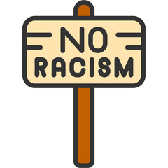 Sticker - No Racism Icon