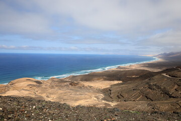  View from the viewpoint of Cofete in Fuerteventura
