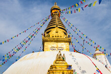 Swoyambhunath Temple In Kathmandu, Nepal Pilgrimage For Buddhists