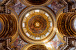 Sant'Agnese in Agone church interiors on Piazza Navona square in Rome, Italy