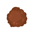 Meatball isolated. Food meat ball. Vector illustration