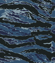 Wall Mural - blue camo seamless background, modern army texture, military background. ornament
