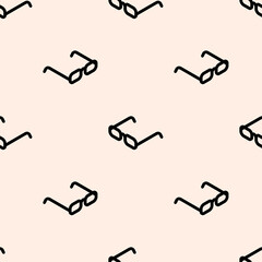 Glasses pattern seamless. spectacles background. Baby fabric texture