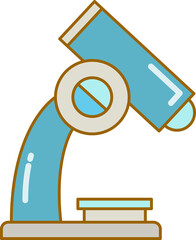 microscope icon doodle illustration