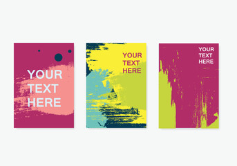 Poster - Modern graphics for hipsters. Paint background with dynamic frame. Vector frame element for design cover templates and flyers and brochures