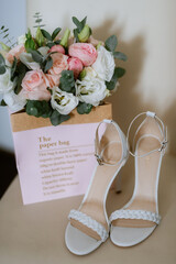 Wall Mural - wedding shoes of the bride