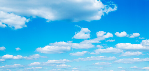Wall Mural - blue sky background with white clouds