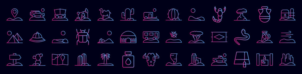 Poster - Deset nolan icon collections vector design