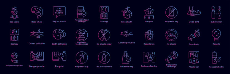 Poster - No plastic vector design