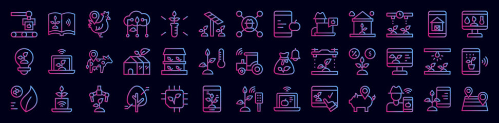 Aufkleber - Smart farm nolan icon collections vector design