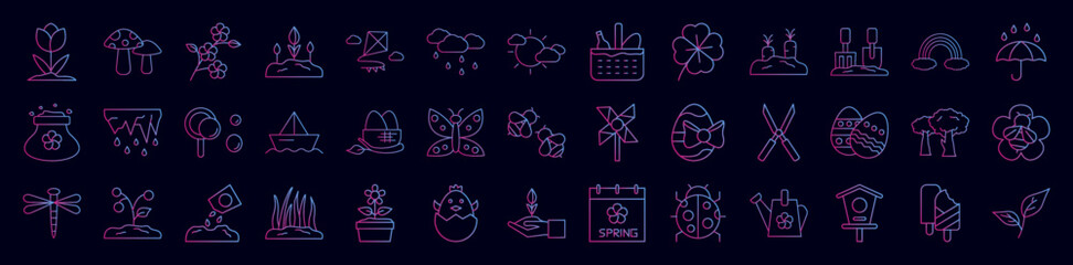 Poster - Spring nolan icon collections vector design