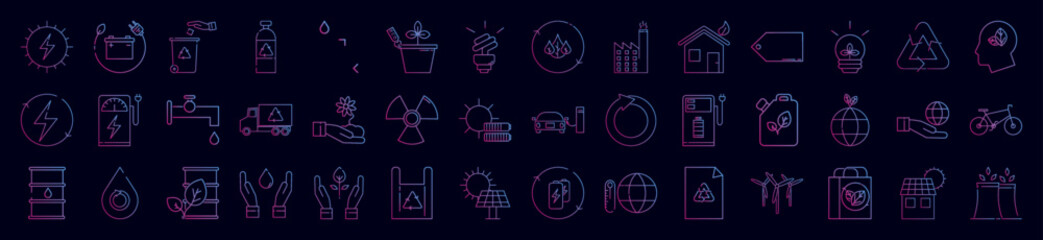 Poster - Ecology nolan icon collections vector design