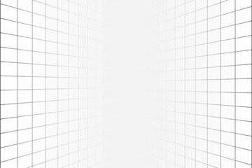 Wall Mural - two vertical infinity perspective grids. tile wall texture. checkered plane pattern. squared surface