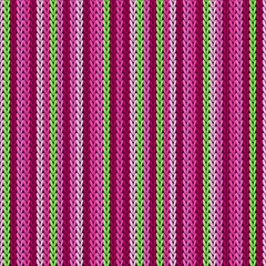 Canvas Print - Macro vertical stripes knitted texture geometric