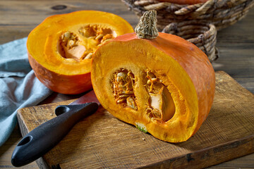 Poster - fresh raw pumpkin