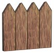 © admilustrador - Wooden fence with four planks