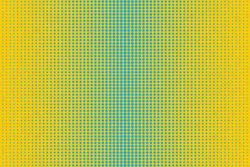 Poster - Paper art yellow halftone. Pop art style. Vector illustration. stock image. 