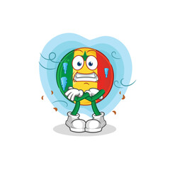 Sticker - senegal cold illustration. character vector