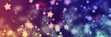 Christmas Holidays, Merry Christmas, Star Shines, Snow Flakes Christmas Balls Blur Stars Blurry Snow Flakes