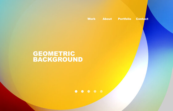 Abstract liquid background for your landing page design. Web page for website or mobile app wallpaper
