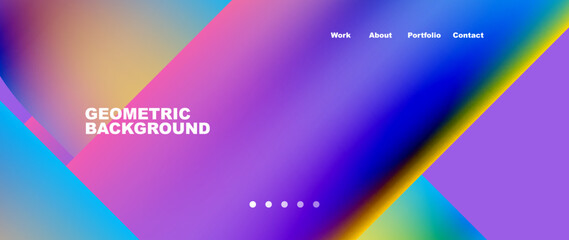 Leinwandbilder - Minimal geometric abstract background. Circle and line design. Trendy techno business template for wallpaper, banner, background or landing