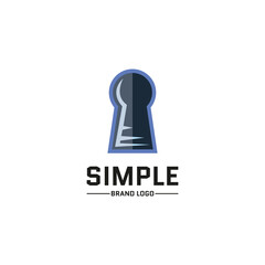 Wall Mural - keyhole shaped business logo design