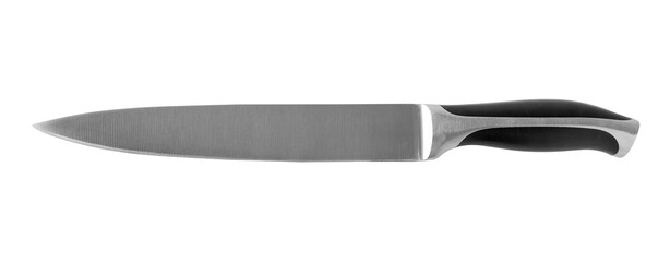 Sharp chef's kitchen knife, on a transparent background. isolated object