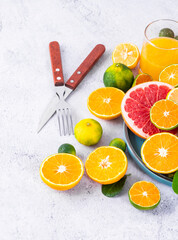 Poster - A pile of citrus fruit slices