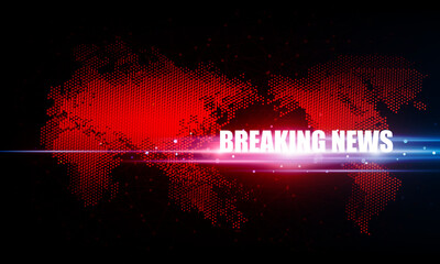 Wall Mural - abstract breaking news light out technology background hitech communication concept innovation send 