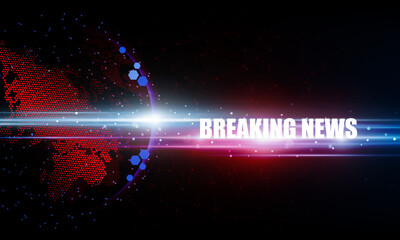 Wall Mural - abstract breaking news light out technology background hitech communication concept innovation send 