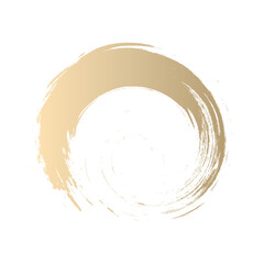 Poster - Abstract brush stroke gold gradient isolated on transparent background for design element in concept luxury.
