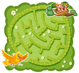 Sticker - Maze game template for kids