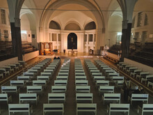 Interior With An Organ Of The Lutheran Church Of Saint Peter And Saint Paul