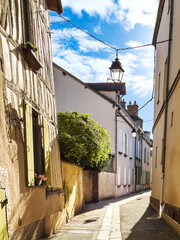 Street view of downtown Dreux, France