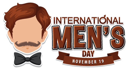 Sticker - International Mens Day Poster Design