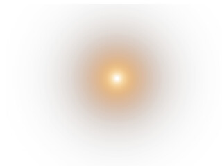 Wall Mural - sun disk with a halo of light on transparent png background