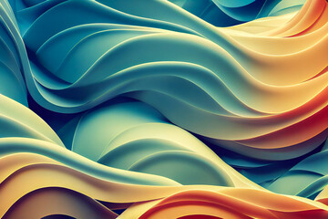 Wall Mural - abstract gradient colorful background wallpaper 04 generative ai illustration