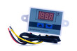 Industrial temperature controller on white background isolation