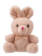 © Елена Челышева - stuffed toy hare , fluffy rabbit with a bow, isolated