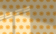 Seamless Vector Of Yellow Floral Background