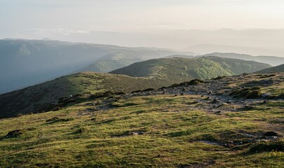 Sticker - Beautiful landscape view with Matagalls peak in the Montseny massif of Catalonia