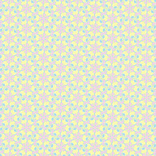 Pastel Floral Texture For Background Fabric.