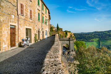 Wall Mural - View from of the medieval hill town of Orvieto, Italy