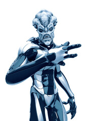 Wall Mural - alien warrior is calling you