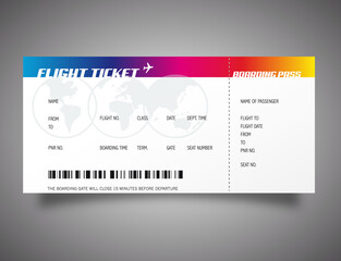 Sticker - Boarding pass / Billet d'avion