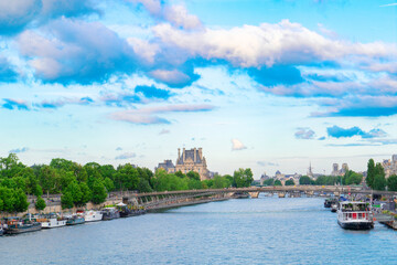 Canvas Print - Orsay museum and river Siene, France