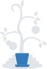 Poster - Building fundament for future achievements semi flat color raster object. Strategies for career growth. Full sized item on white. Simple cartoon style illustration for web graphic design and animation