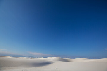 White sand dunes