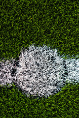 background of the midfield of a football field