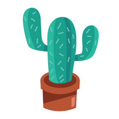 Poster - green cactu in pot